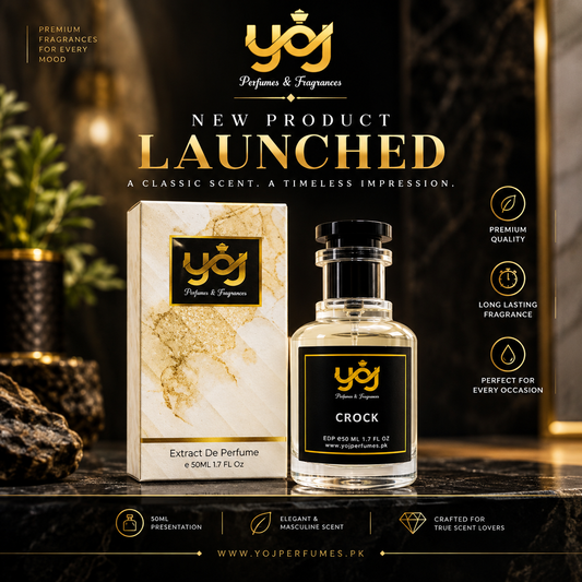 CROCK Perfume 50ml | Premium Long-Lasting Fragrance | YOJ