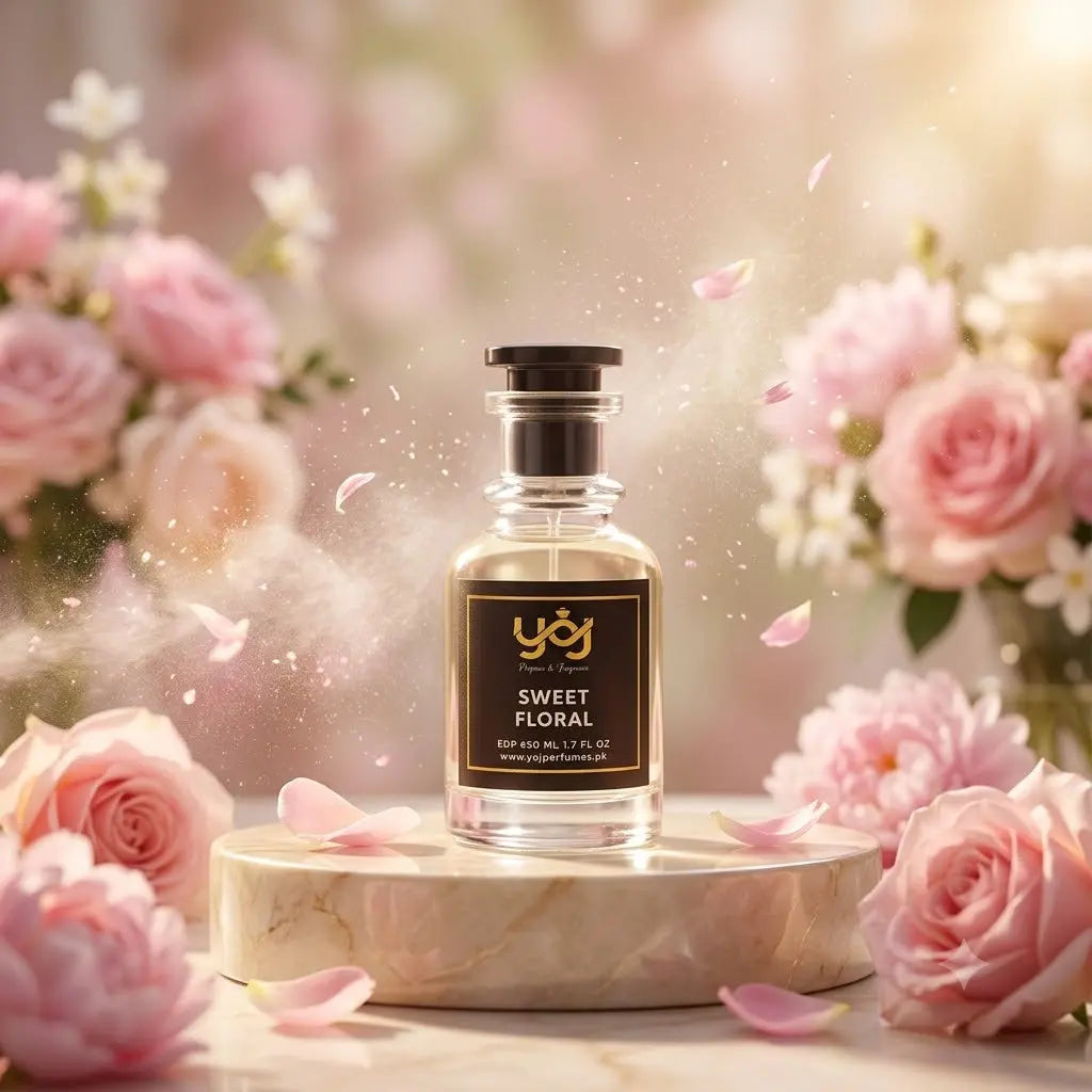 Sweet Floral Women's Perfume by YOJ Perfumes – Premium 50ml Extrait De Parfum