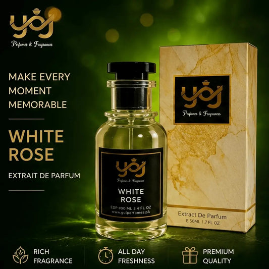 Premium white perfume luxury packaging YOJ Perfumes