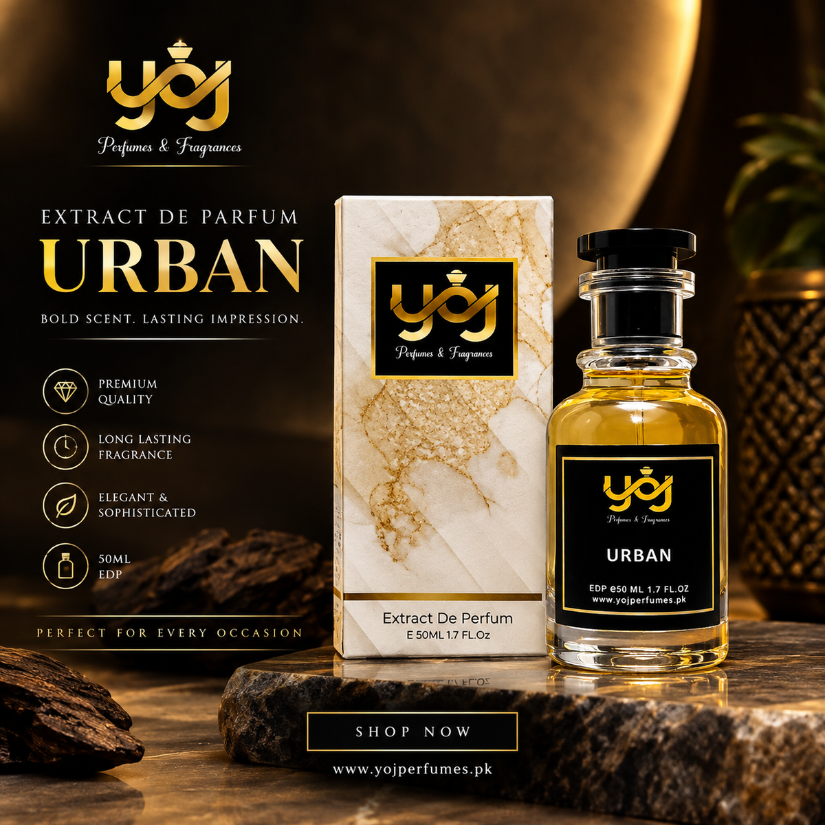Urban Perfume 50ml | Premium Long-Lasting Fragrance | YOJ
